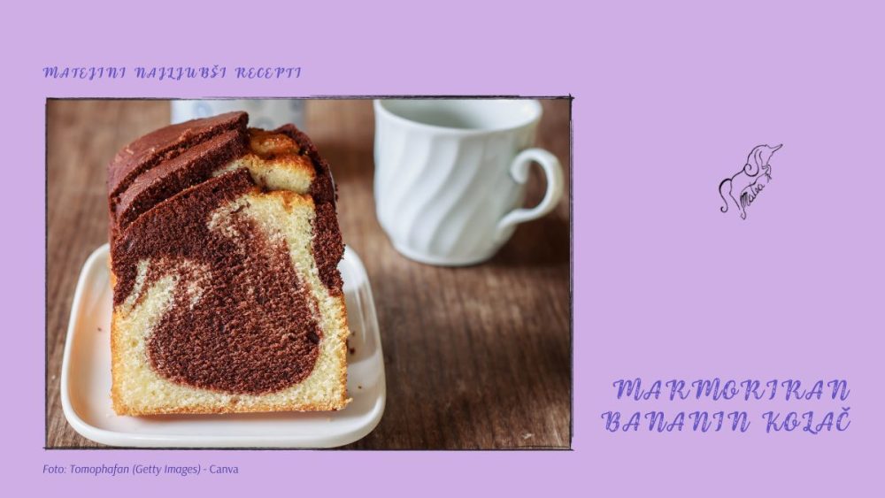 marmoriran bananin kolač